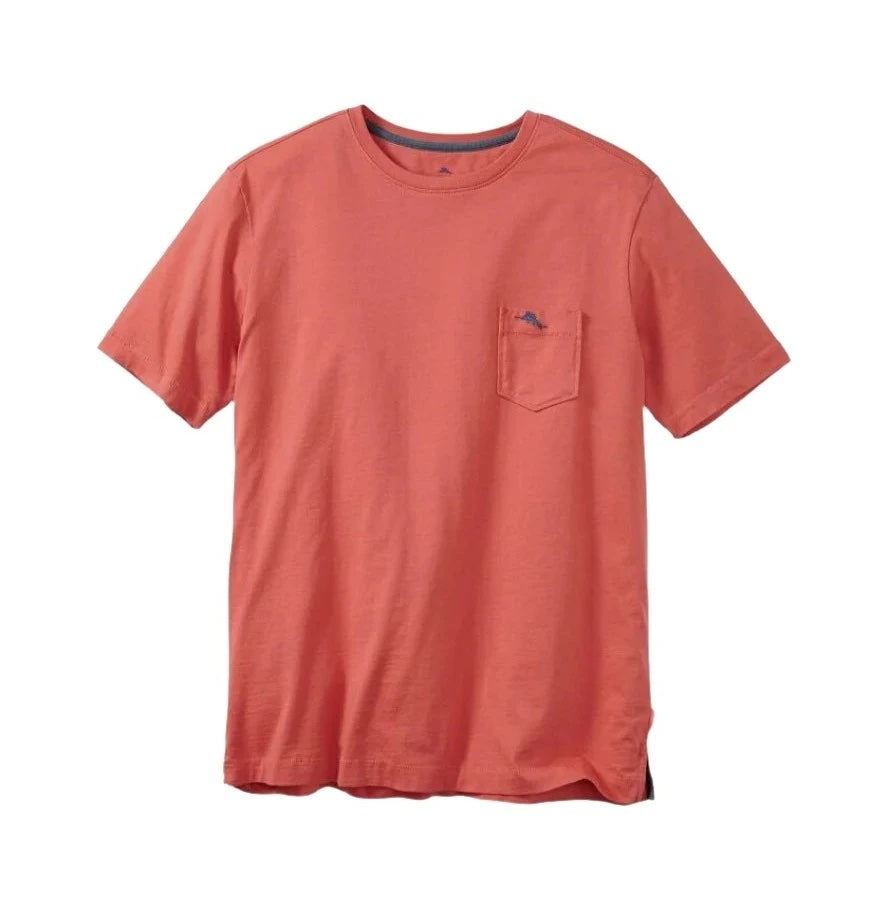 Crew Neck Tee with Pocket