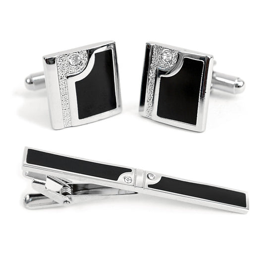 Cufflinks and Tie Bar Sett