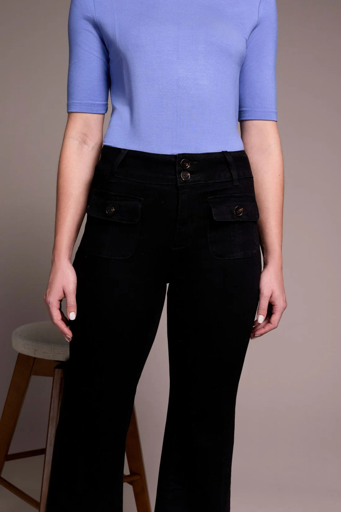 Brooke Comfort Stretch High Rise Palazzo Trousers