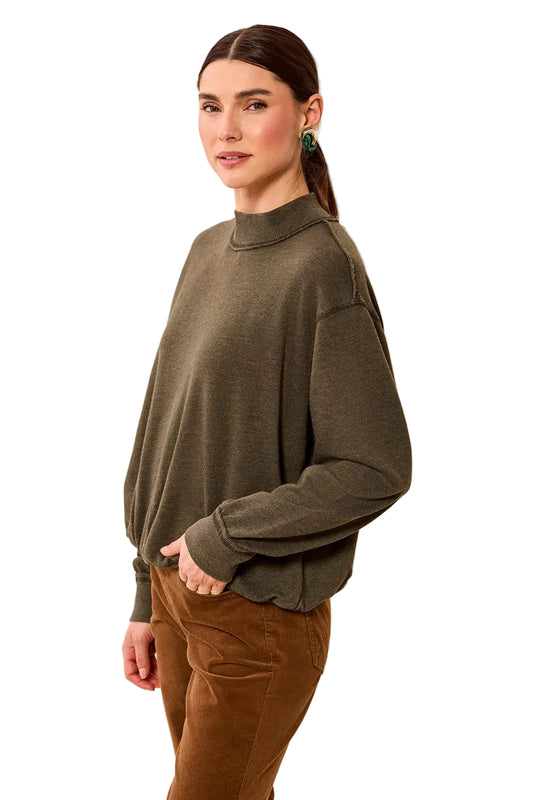Garment Dye Bubble Sweatshirt