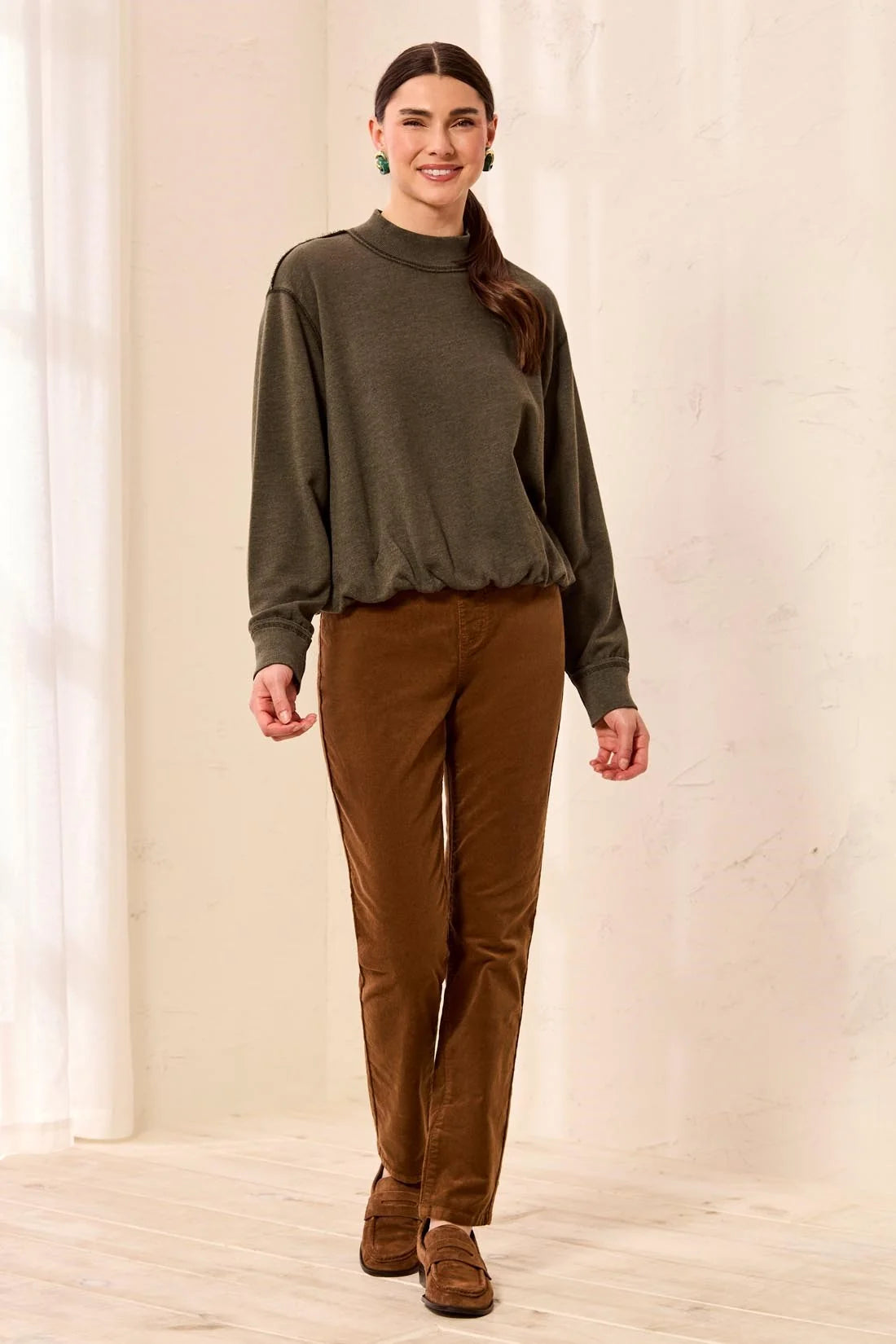 Garment Dye Bubble Sweatshirt