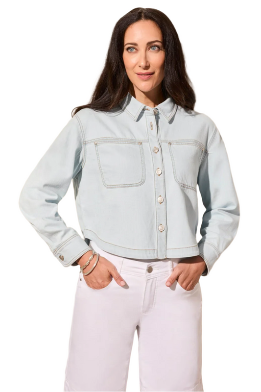 Light Denim Button Front Shirt