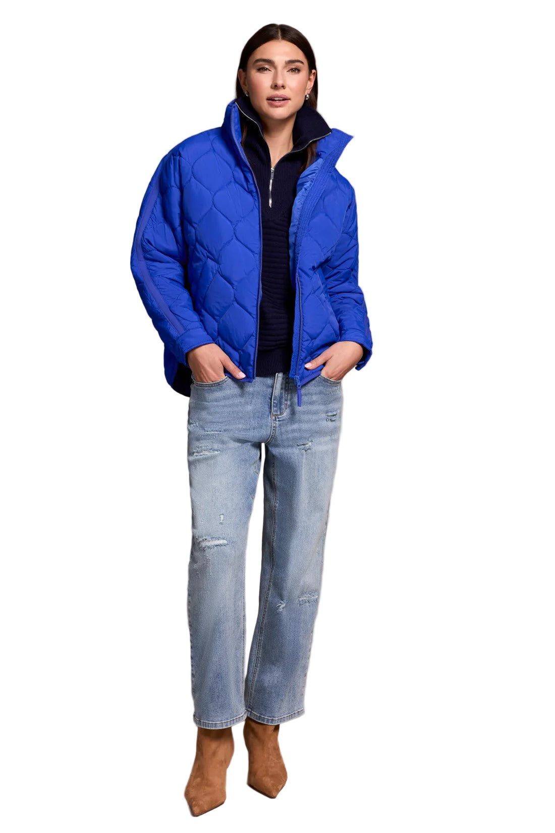 Lightweight Drop Shoulder Quilted Puffer