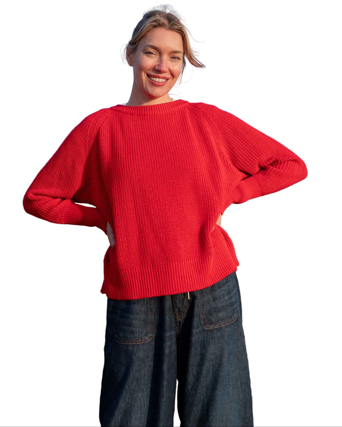 Salty Cotton Crewneck Sweater