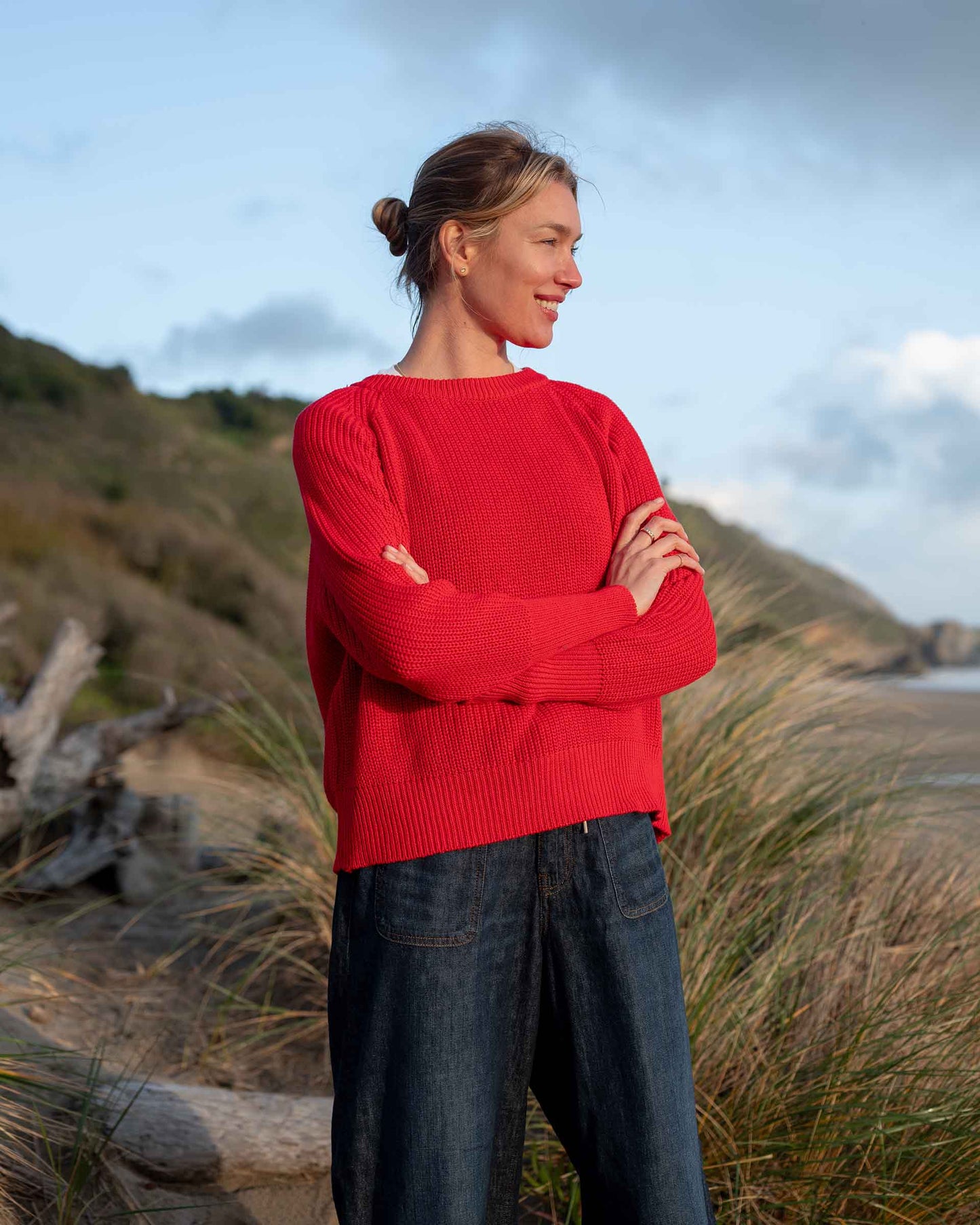 Salty Cotton Crewneck Sweater