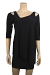 Sympli-3-4-Sleeve-Focus-Tunic-in-Black