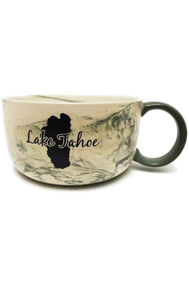 Souvenir Mug Soup Tureen Marble Lake Tahoe - Wholesale Resort Accessories