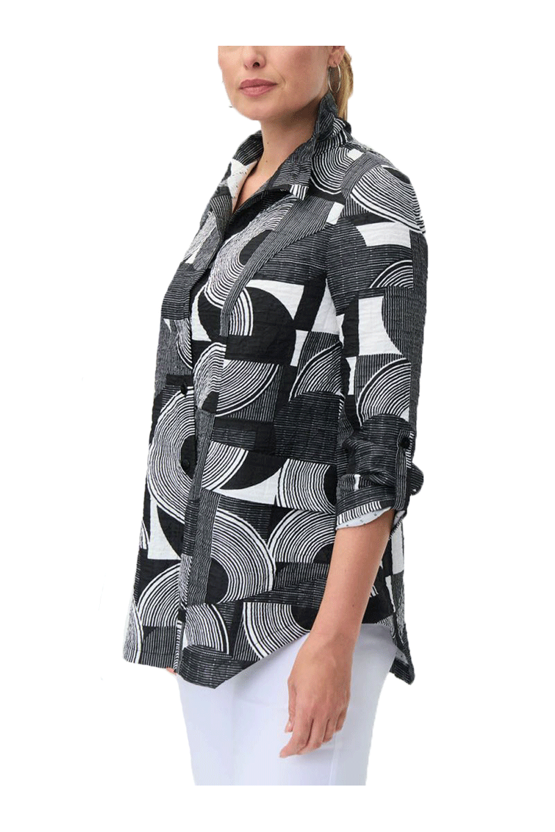 Geometric Print Jacket