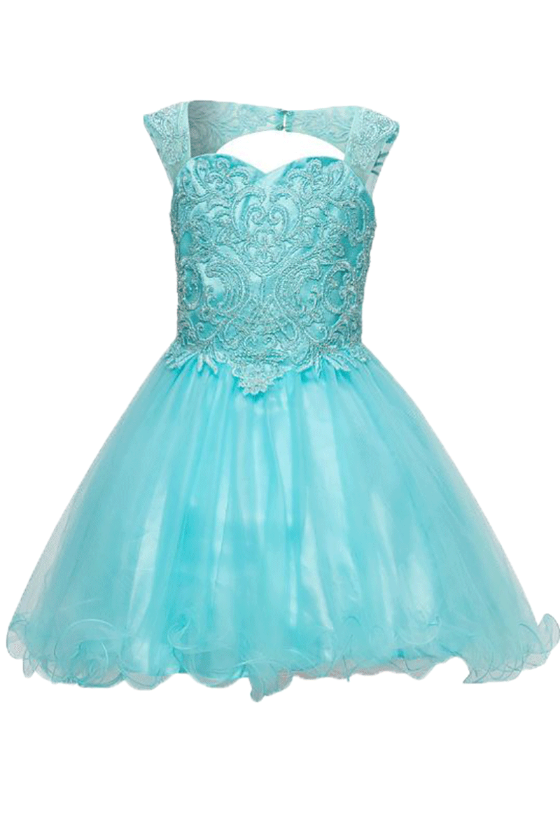 Sweetheart Neckline Lace Beaded Party Dress