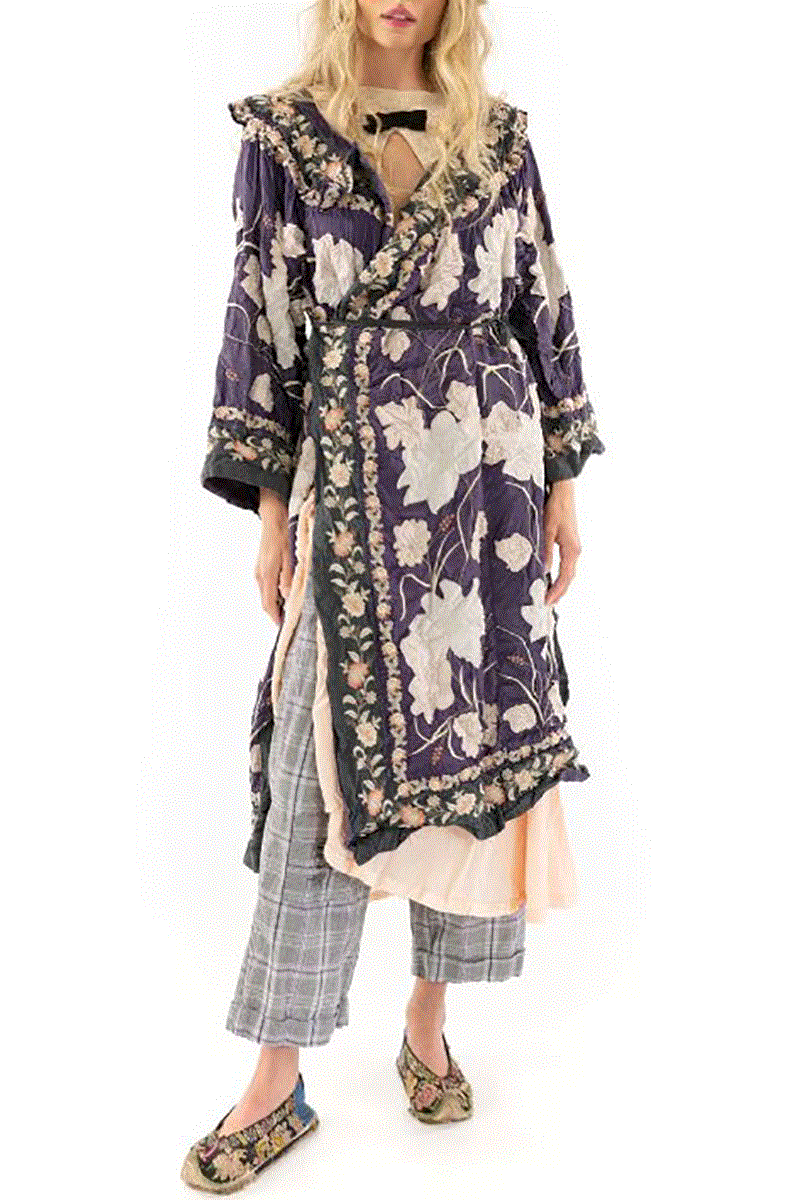 Floral Applique Danji Kimono