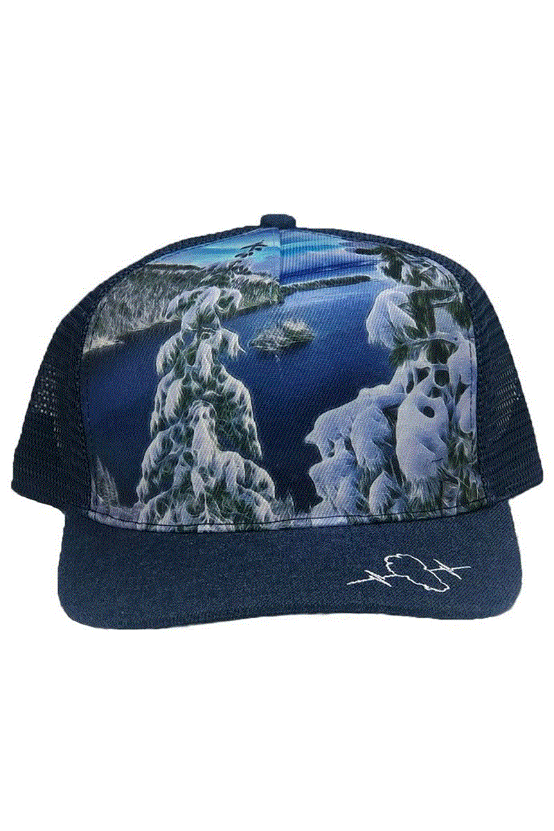 Emerald Bay Snow Mesh Back Hat