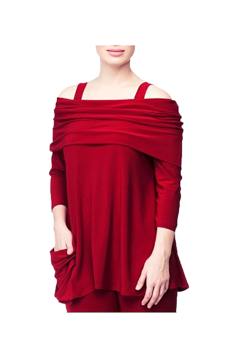Uptown Tunic in Scarlet