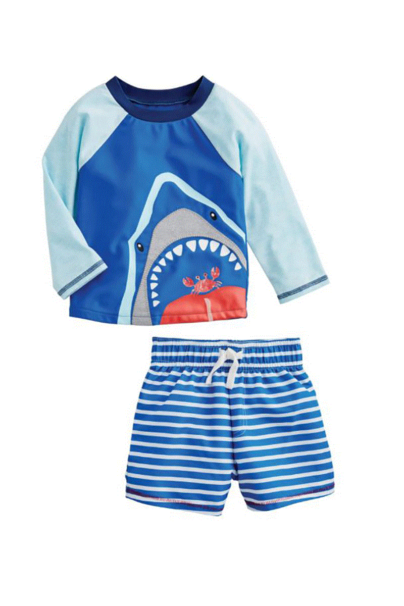 Shark Rash Guard Set