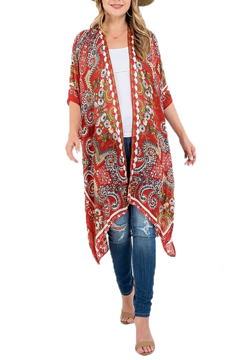 Bohemian Print Kimono