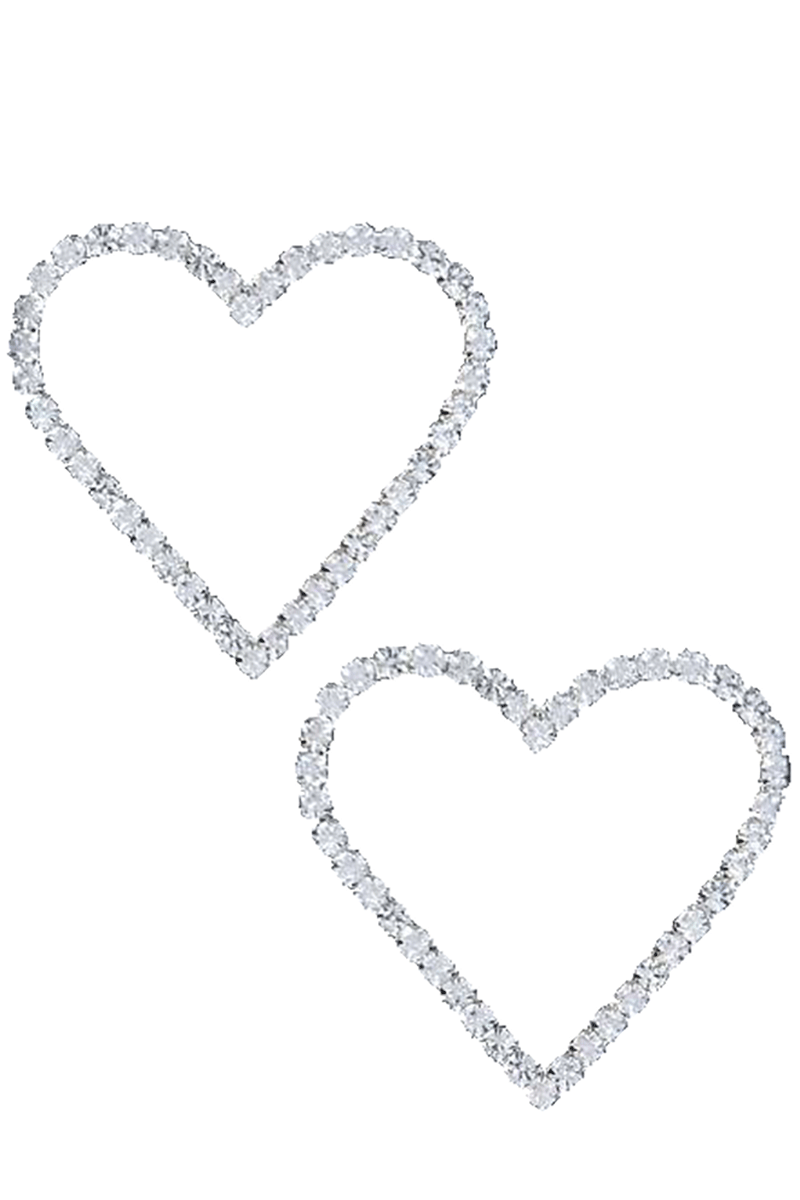 Rhinestone Heart Earring