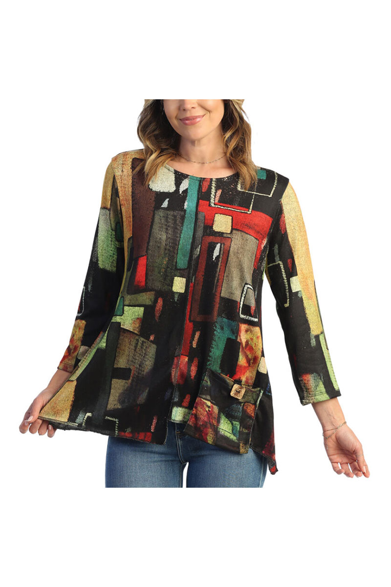 Cubes French Brush Tunic