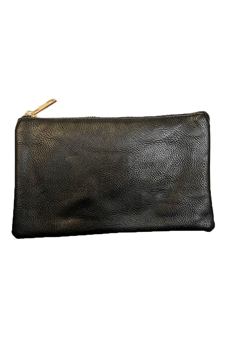 Folded Clutch with Zipper