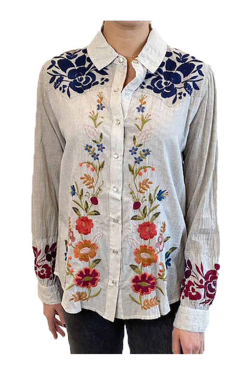 Tuscan Puff Sleeve Western Tunic