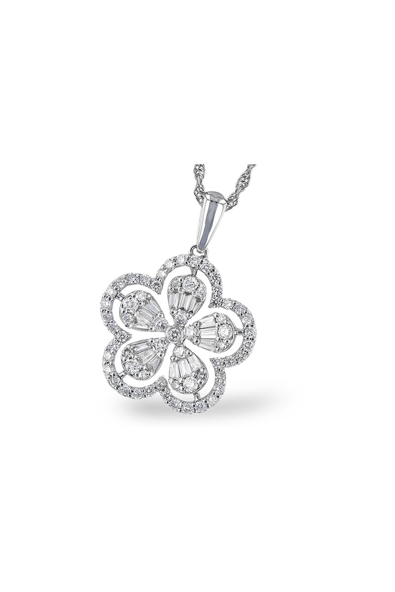 Flower Diamond Pendant