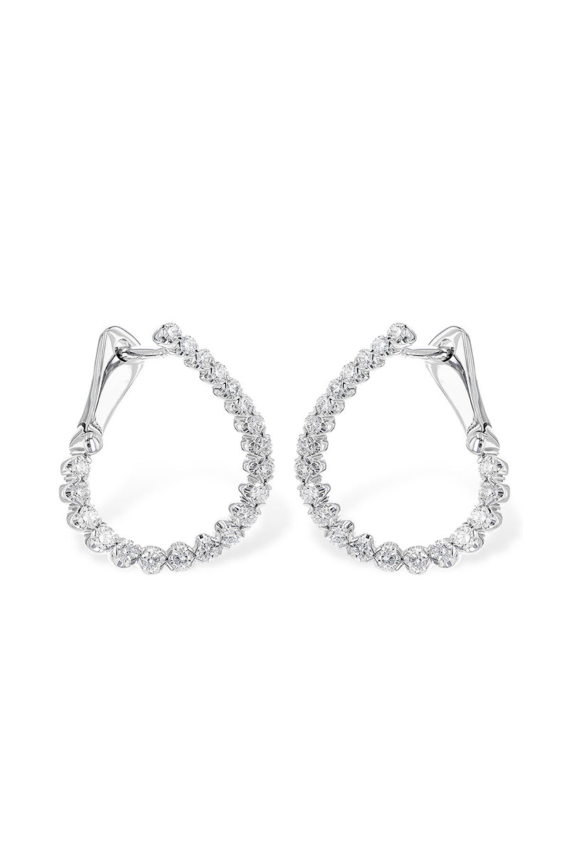 Diamond Hoop Earrings