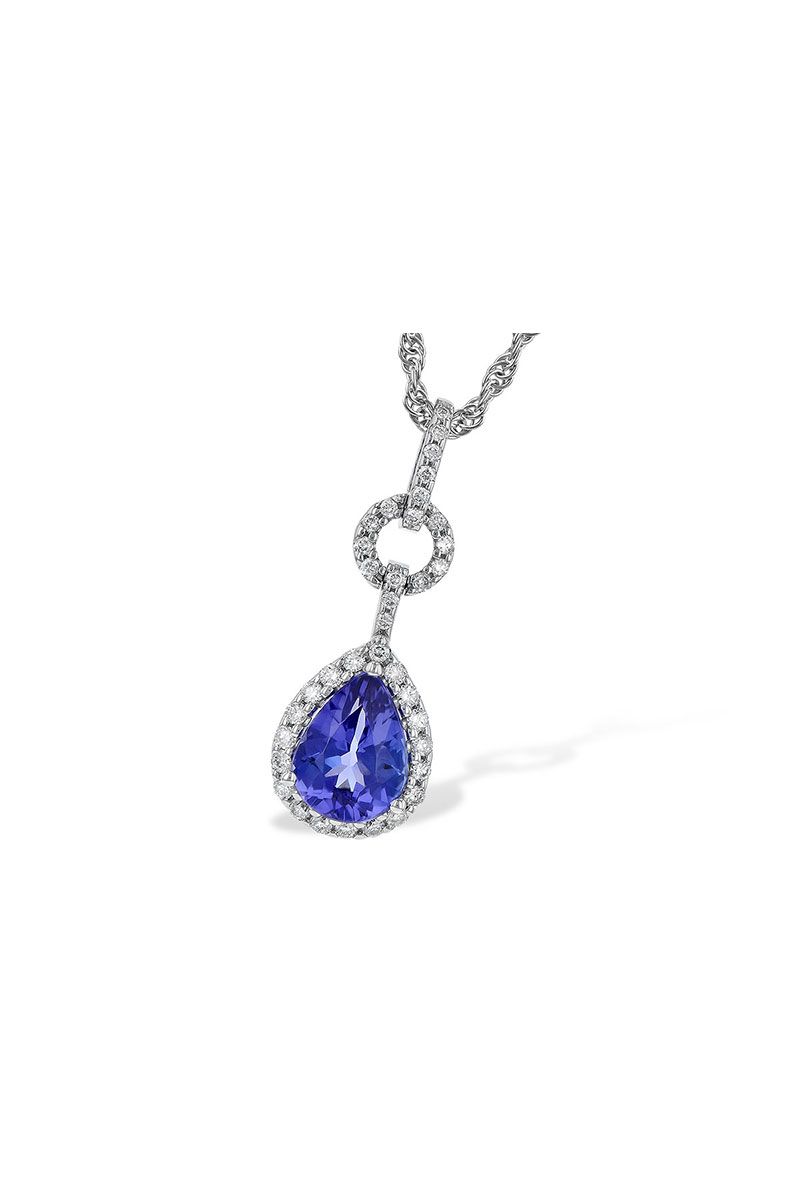 Tanzanite & Diamond Pendant Necklace