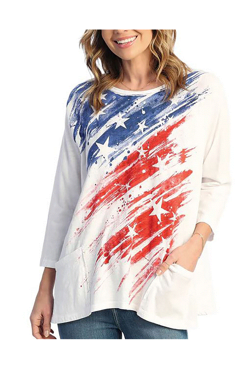 Americana Tunic Top