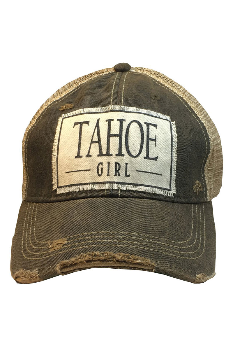Tahoe Girl Women's Distressed Trucker Cap