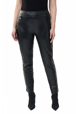 Pull-On Faux Leather Pants