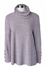 Cowl Neck Ribbed Top