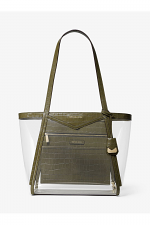 Whitney Large PVC and Leather Tote