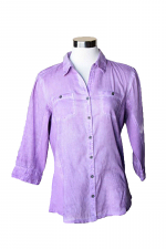 3/4 Sleeve Button Up Blouse