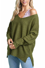  V-Neck Pullover Sweater