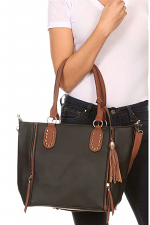 Large Tote with Handles & Crossbody Strap