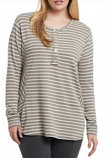 Long Sleeve Dolman Top with Side Slits