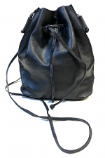 Leather Drawstring Bag