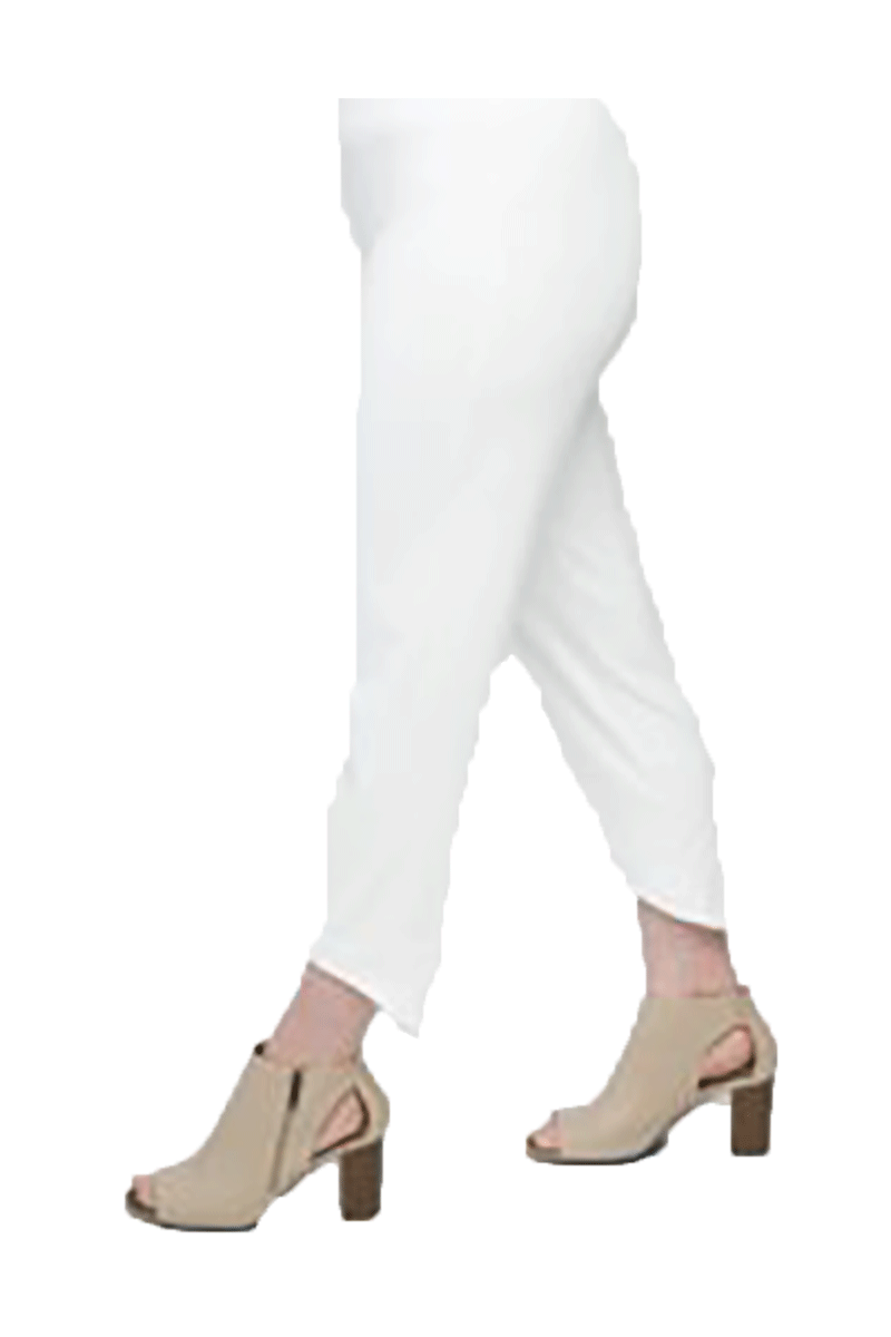 Drop Ankle Pant in White