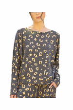 Gold Leopard Pullover