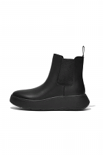 F-Mode Leather Flatform Chelsea Boot
