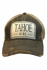 Tahoe Girl Women's Distressed Trucker Cap